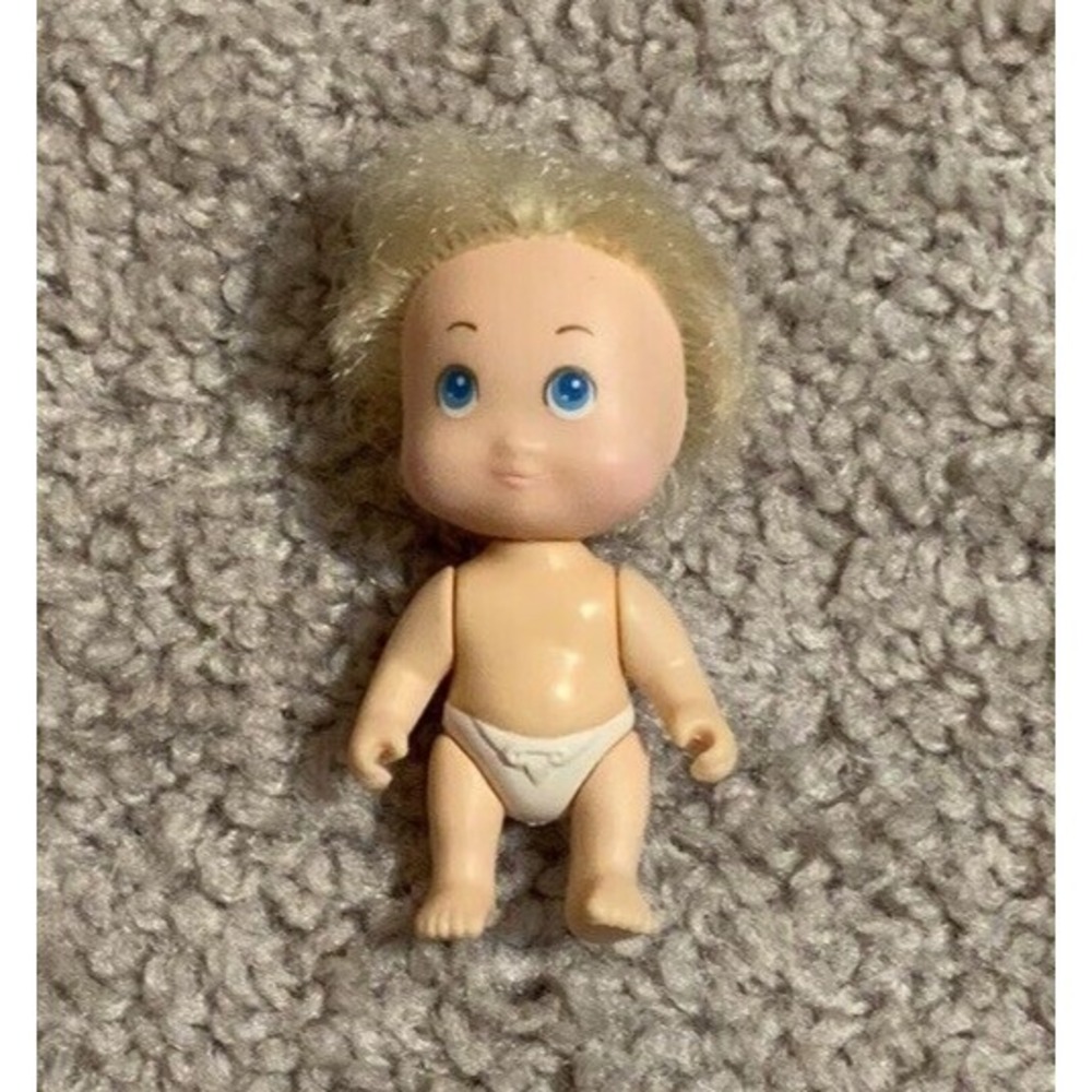Vintage 1990 Tyco Miniature Quint Baby Doll #2 Blonde‎